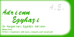 adrienn egyhazi business card