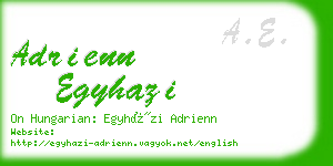 adrienn egyhazi business card